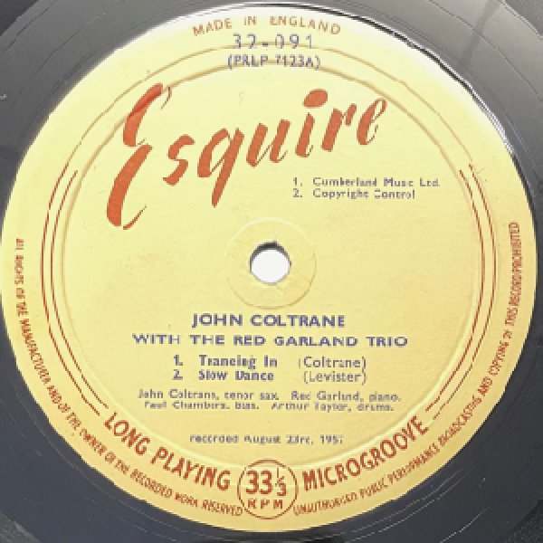 画像2: JOHN COLTRANE -  JOHN COLTRANE WITH RED GARLAND (2)