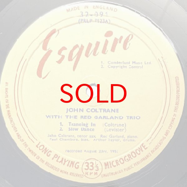 画像2: JOHN COLTRANE -  JOHN COLTRANE WITH RED GARLAND (2)