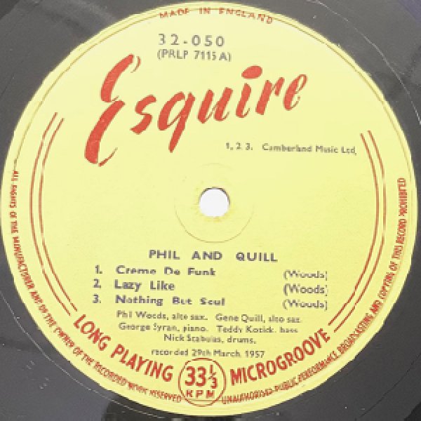 画像2: PHIL WOODS AND GENE QUILL -  PHIL AND QUILL WITH PRESTIGE (2)