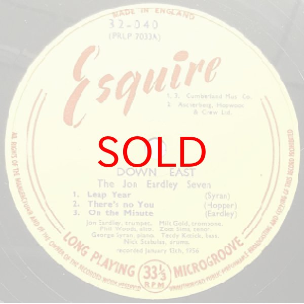 画像2: JON EARDLEY - ZOOT SIMS - PHIL WOODS  DOWN EAST (2)