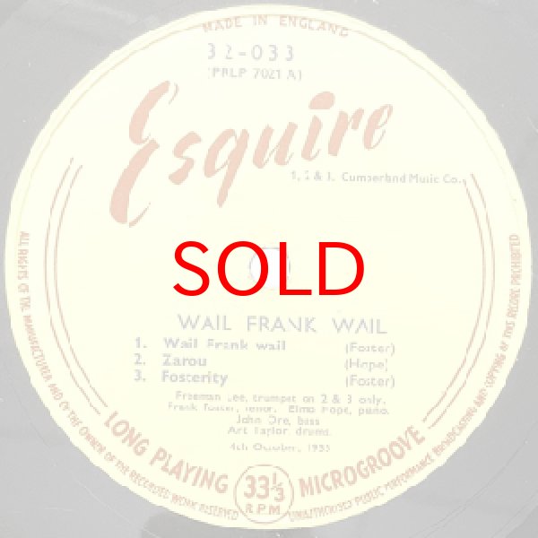 画像2: FRANK FOSTER / ELMO HOPE -  WAIL FRANK WAIL (2)