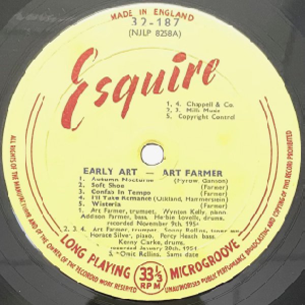 画像2: ART FARMER -  EARLY ART (2)
