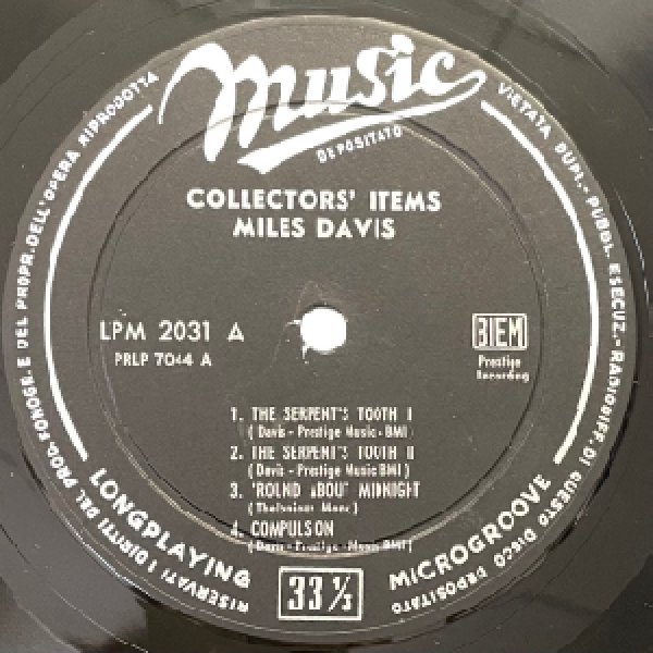 画像2: MILES DAVIS -  COLLECTOR'S ITEMS (2)