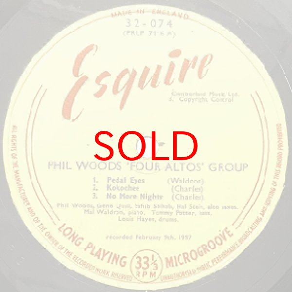 画像2: PHIL WOODS - SAHIB SHIHAB - GENE QUILL - HAL STEIN -  FOUR ALTOS (2)