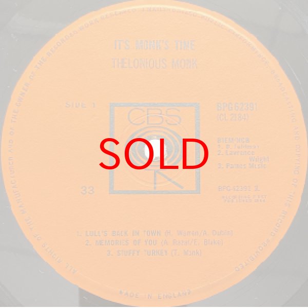 画像2: THELONIOUS MONK -  IT'S MONK'S TIME (2)