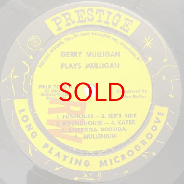 画像2: GERRY MULLIGAN -  MULLIGAN PLAYS MULLIGAN (2)