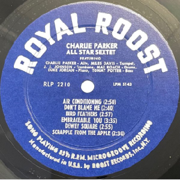 画像2: CHARLIE PARKER -  ALL STAR SEXTET (2)