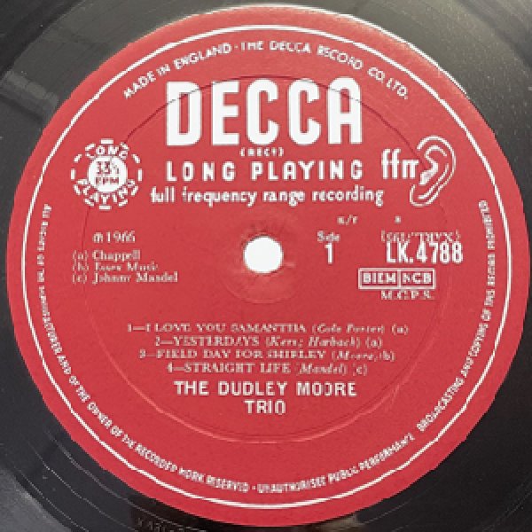 画像2: DUDLEY MOORE TRIO -  GENUINE DUO (2)