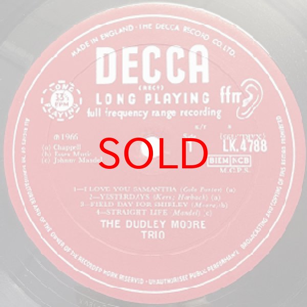 画像2: DUDLEY MOORE TRIO -  GENUINE DUO (2)