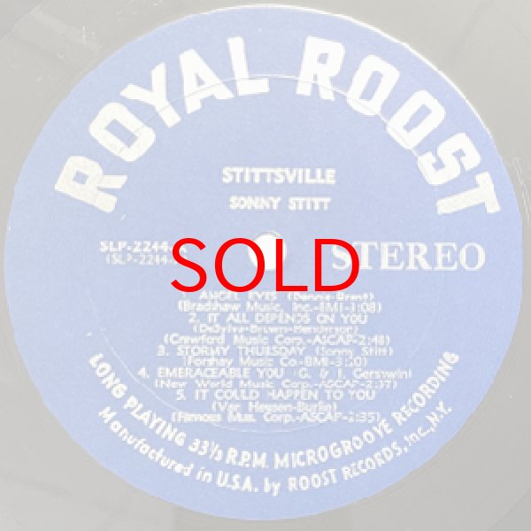 画像2: SONNY STITT -  STITTSVILLE (2)