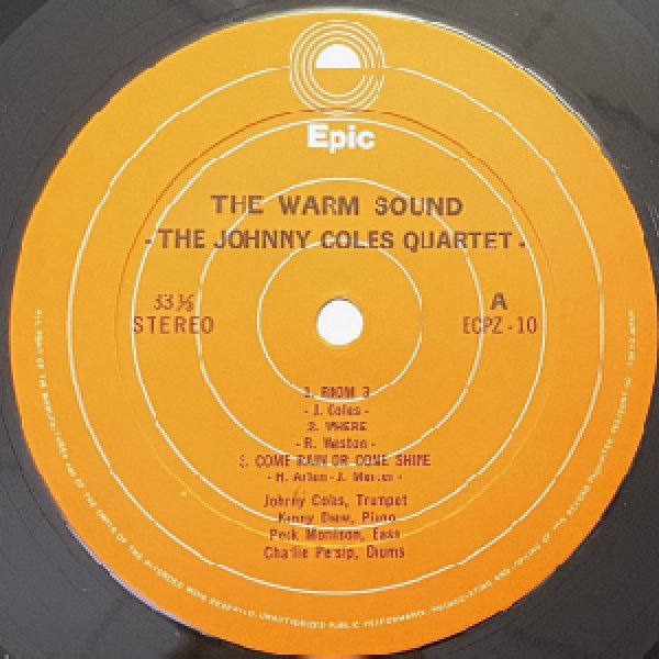 画像2: JOHNNY COLES QUARTET -  THE WARM SOUND (2)
