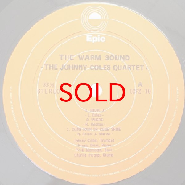 画像2: JOHNNY COLES QUARTET -  THE WARM SOUND (2)