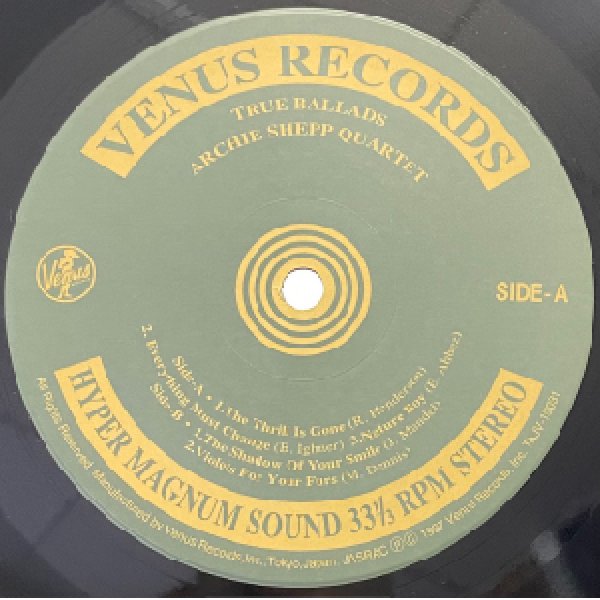 画像2: ARCHIE SHEPP QUARTET -  TRUE BALLADS (2)