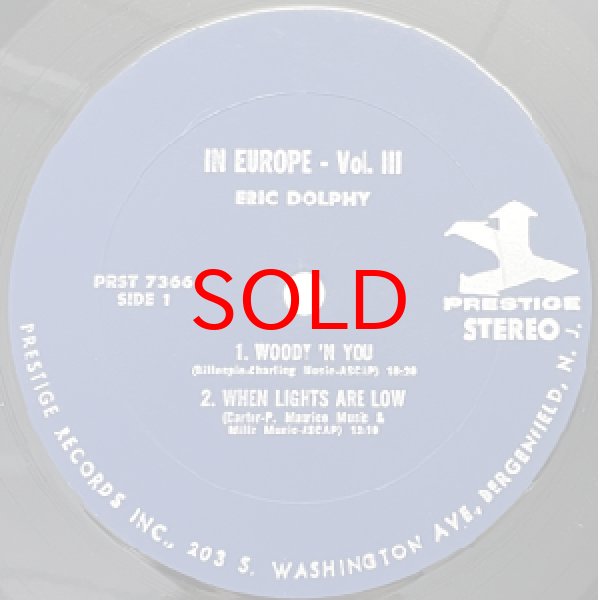 画像2: ERIC DOLPHY -  IN EUROPE VOL.3 (2)