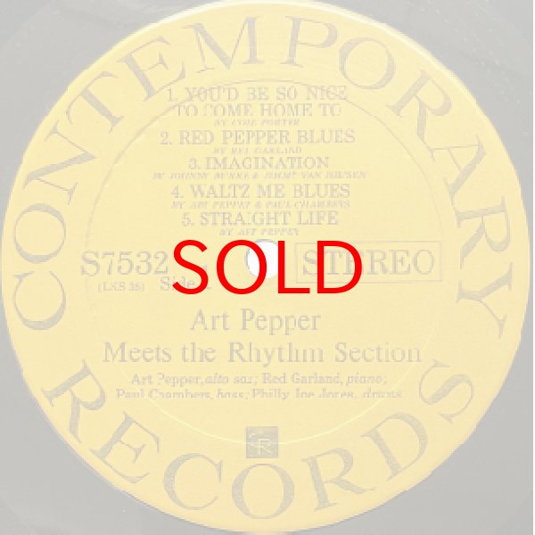 画像2: ART PEPPER -  MEETS THE RHYTHM SECTION (2)