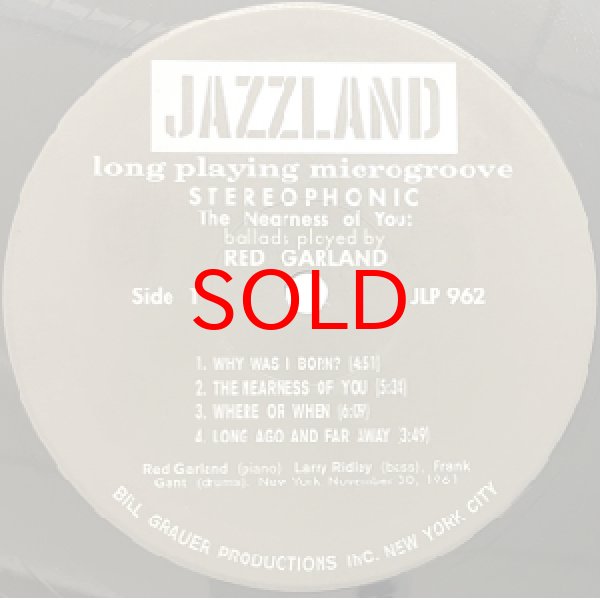 画像2: RED GARLAND -  THE NEARNESS OF YOU (2)