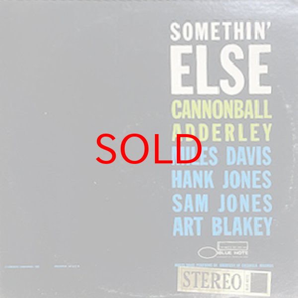 画像1: CANNONBALL ADDERLEY / MILES DAVIS -  SOMETHIN' ELSE (1)
