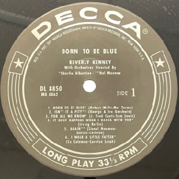 画像2: BEVERLY KENNEY -  BORN TO BE BLUE (2)