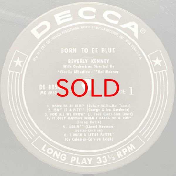 画像2: BEVERLY KENNEY -  BORN TO BE BLUE (2)