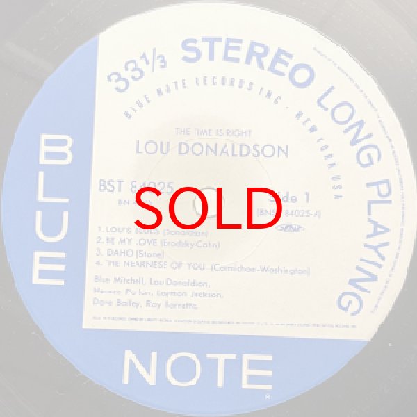 画像2: LOU DONALDSON -  THE TIME IS RIGHT (2)