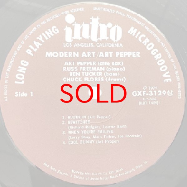 画像2: ART PEPPER -  MODERN ART (2)