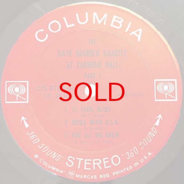 画像2: DAVE BRUBECK QUARTET -  AT CARNEGIE HALL (2)