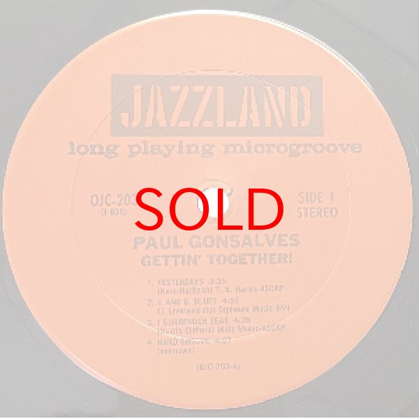 画像2: PAUL GONSALVES -  GETTIN' TOGETHER (2)