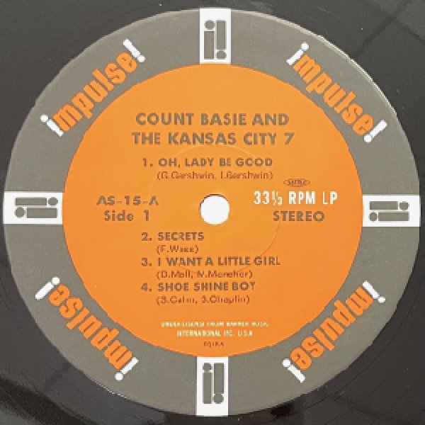 画像2: COUNT BASIE -  AND THE KANSAS CITY 7 (2)