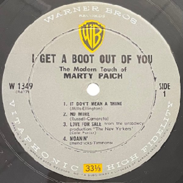 画像2: MARTY PAICH -  I GET A BOOT OUT OF YOU (2)