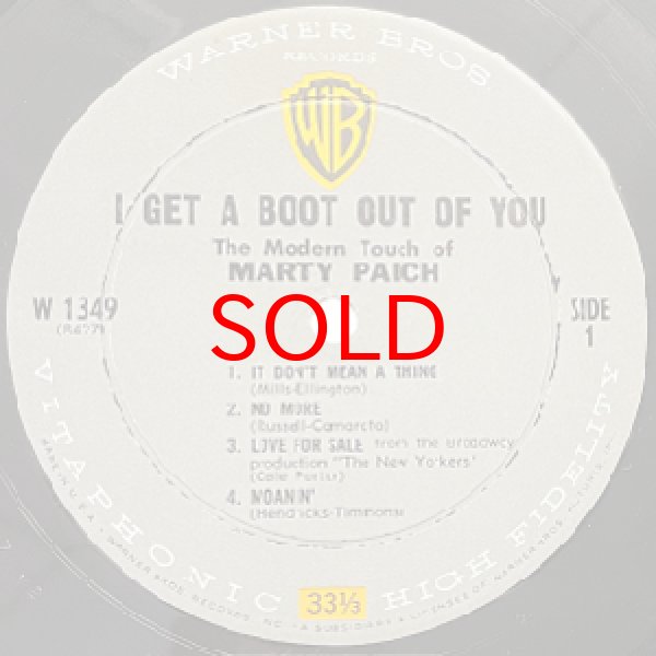 画像2: MARTY PAICH -  I GET A BOOT OUT OF YOU (2)