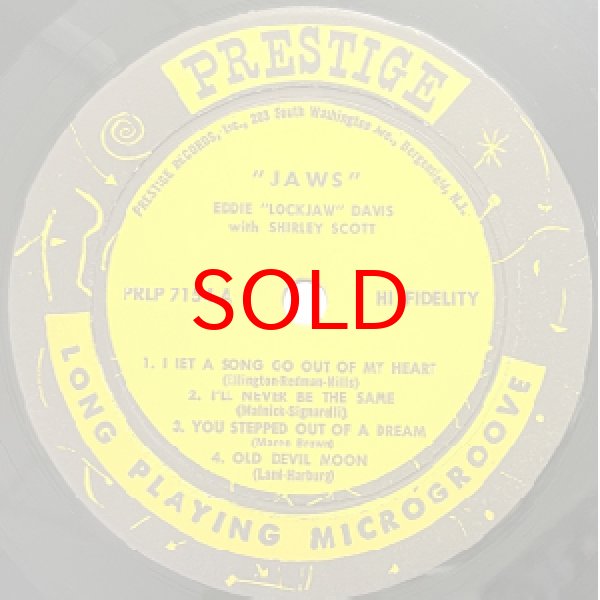 画像2: EDDIE "LOCKJAW" DAVIS WITH SHIRLEY SCOTT -  JAWS (2)