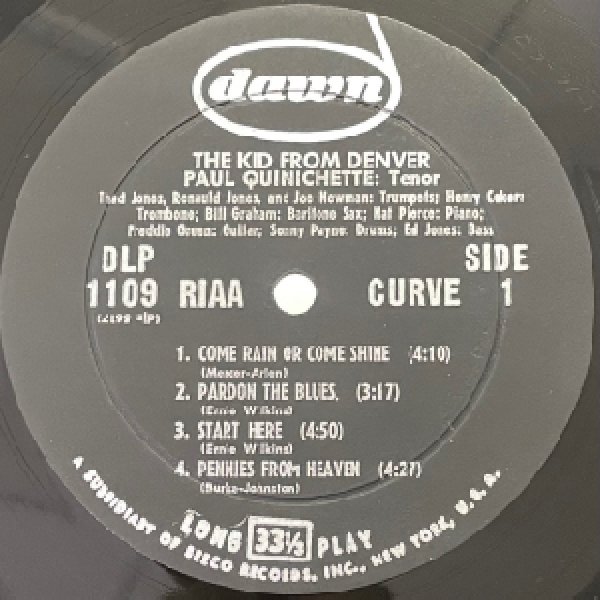 画像2: PAUL QUINICHETTE -  THE KID FROM DENVER (2)