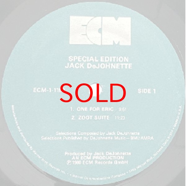 画像2: JACK DEJOHNETTE -  JACK DEJOHNETTE SPECIAL EDITION (2)