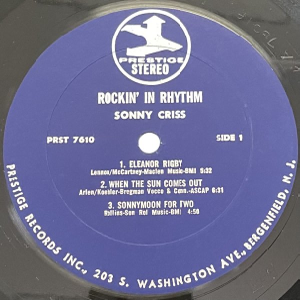 画像2: SONNY CRISS -  OUT OF NOWHERE (2)