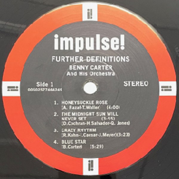 画像2: BENNY CARTER -  FURTHER DEFINITIONS (2)