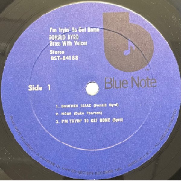 画像2: DONALD BYRD -  I'M TRYIN' TO GET HOME (2)