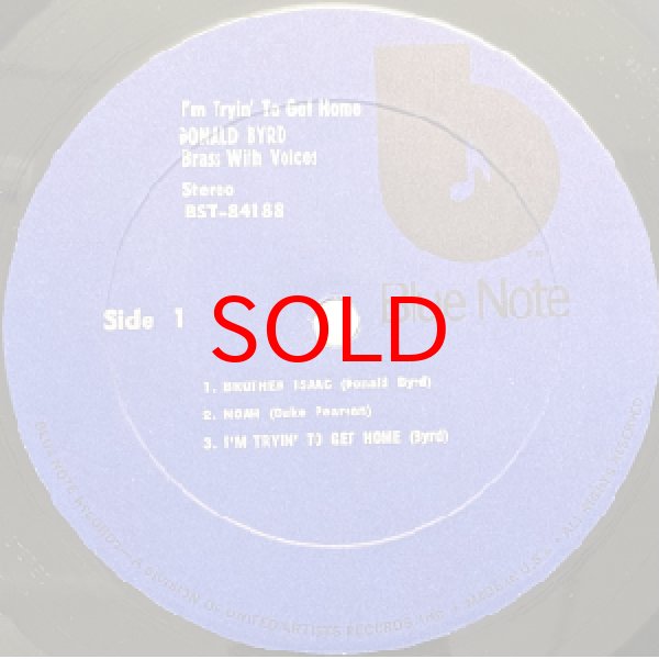 画像2: DONALD BYRD -  I'M TRYIN' TO GET HOME (2)