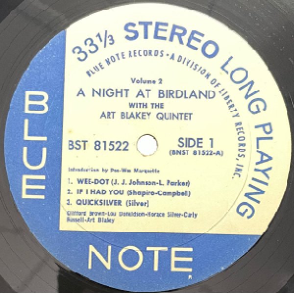 画像2: ART BLAKEY QUINTET -  A NIGHT AT BIRDLAND VOL.2 (2)