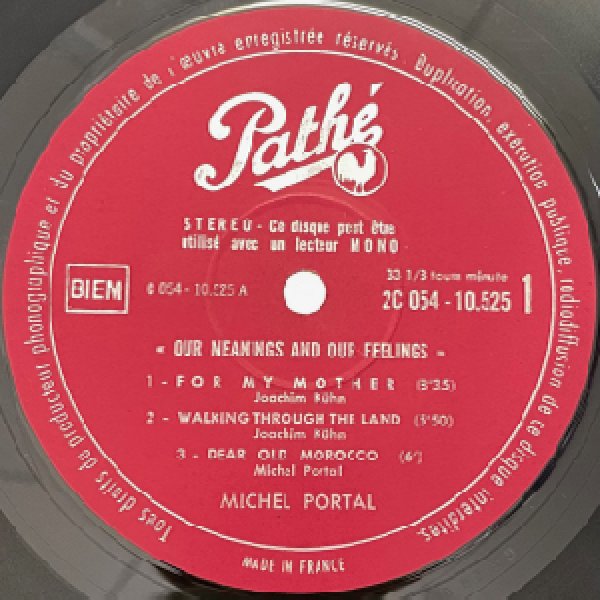 画像2: MICHEL PORTAL -  OUR MEANINGS AND OUR FEELINGS (2)