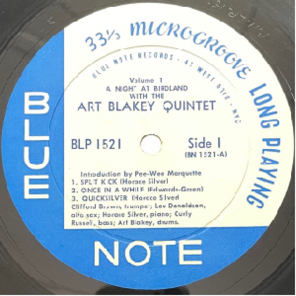 画像2: ART BLAKEY QUNITET -  A NIGHT AT BIRDLAND VOL.1 (2)