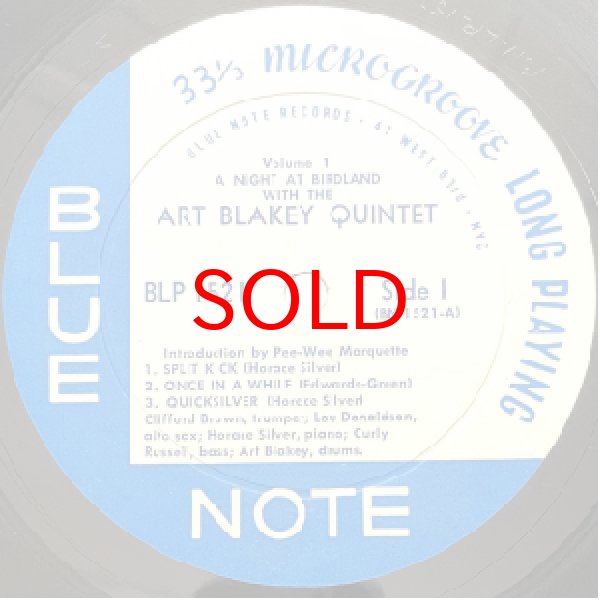 画像2: ART BLAKEY QUNITET -  A NIGHT AT BIRDLAND VOL.1 (2)