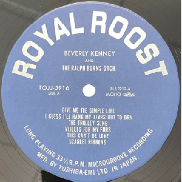 画像2: BEVERLY KENNEY -  COME SWING WITH ME (2)