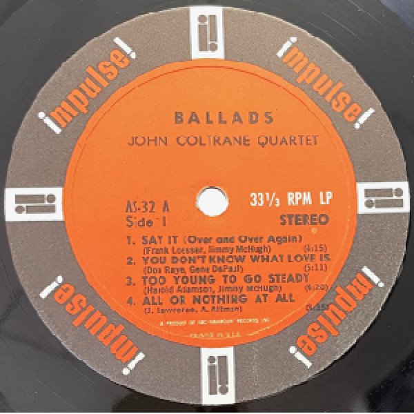 画像2: JOHN COLTRANE -  BALLADS (2)