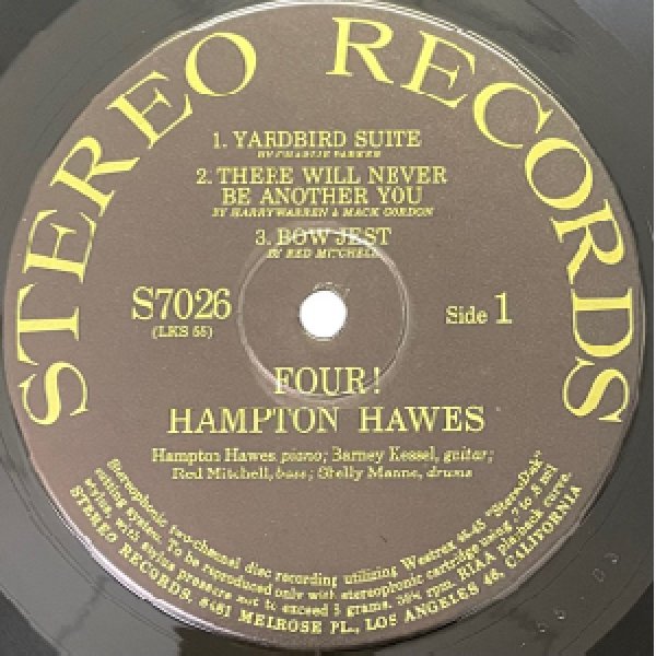画像2: HAMPTON HAWES -  FOUR ! (2)