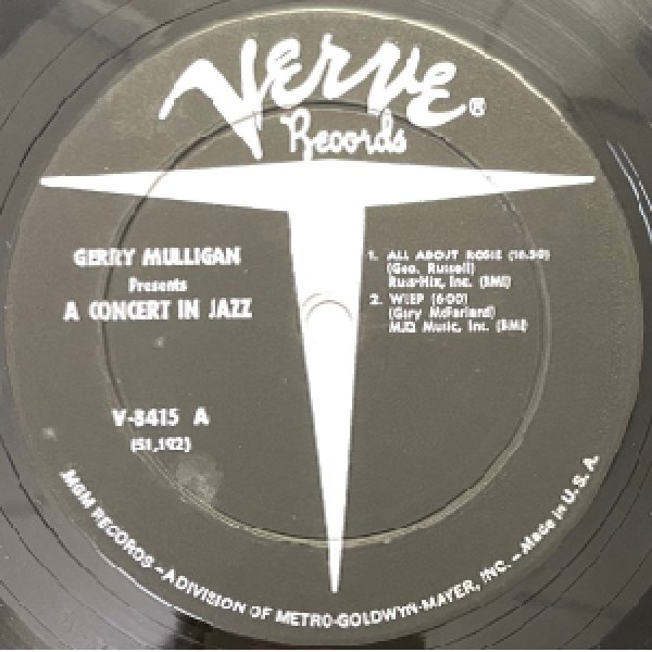 画像2: GERRY MULLIGAN -  A CONCERT IN JAZZ (2)