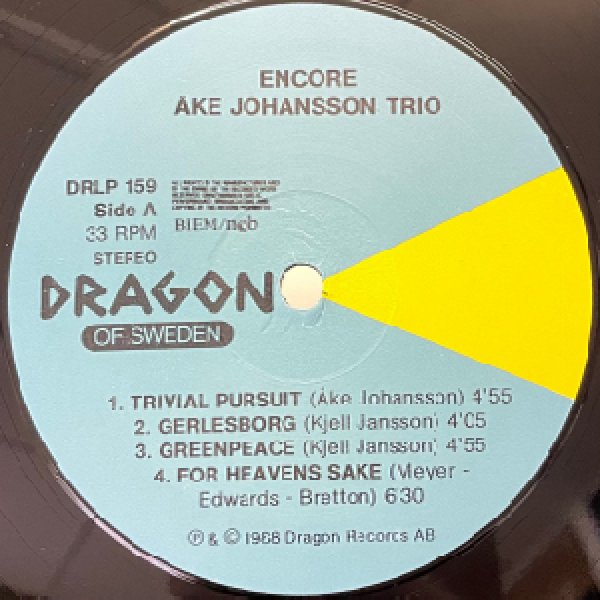 画像2: AKE JOHANSSON TRIO -  ENCORE (2)