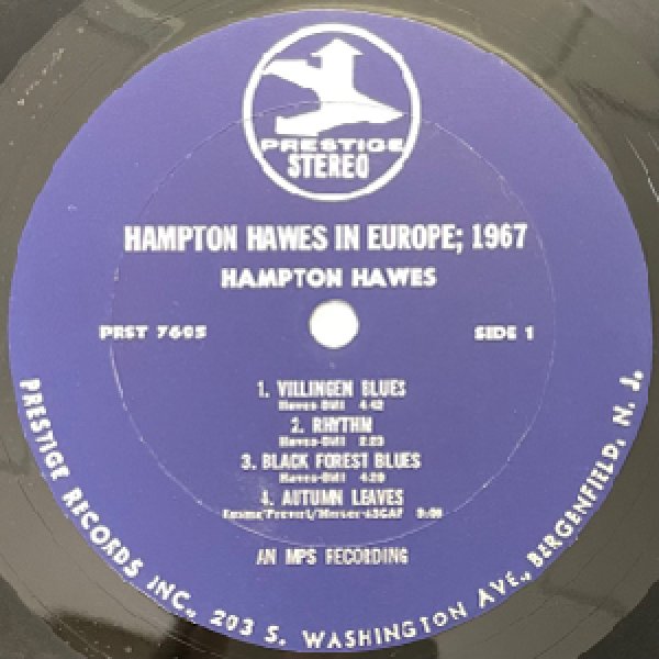 画像2: HAMPTON HAWES -  IN EUROPE 1967 (2)
