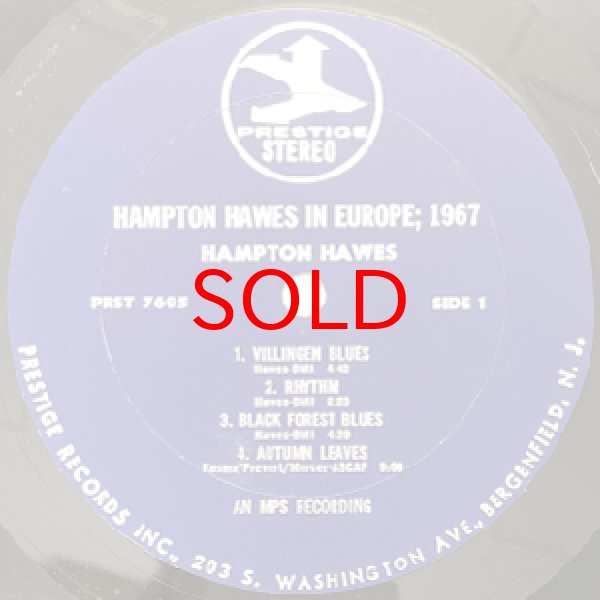 画像2: HAMPTON HAWES -  IN EUROPE 1967 (2)