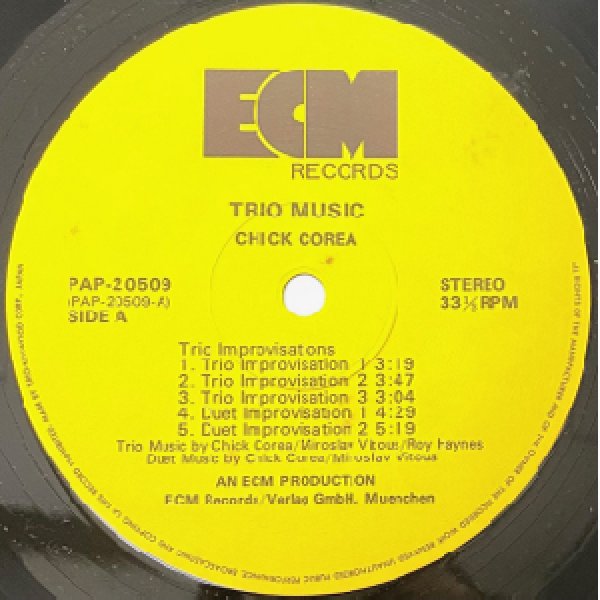 画像2: CHICK COREA -  TRIO MUSIC (2)