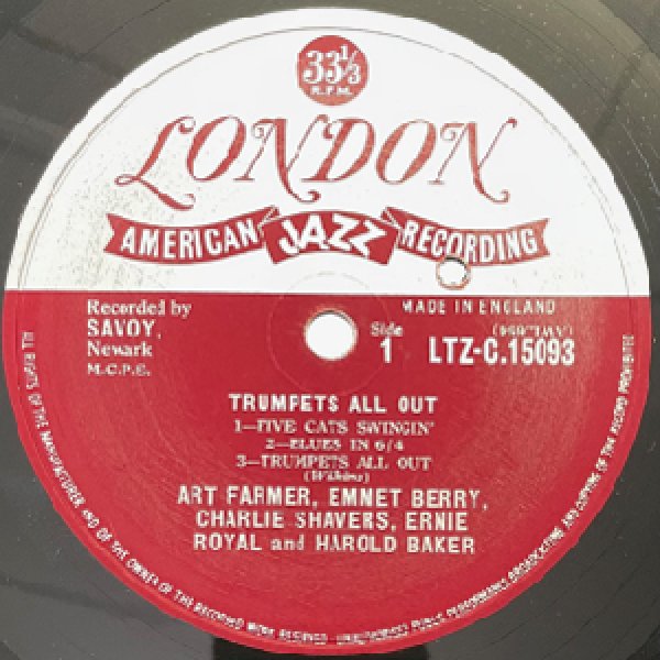 画像2: ART FARMER - EMMET BERRY ETC -  TRUMPETS ALL OUT (2)